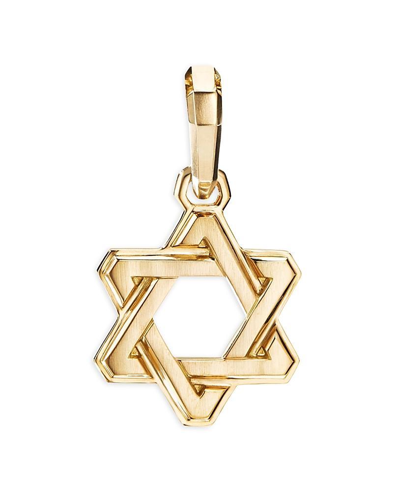 David Yurman Mens Deco Star of David Amulet in 18K Yellow Gold Product Image