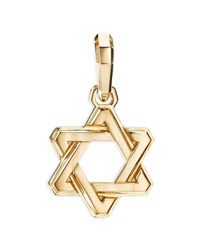 David Yurman Mens Deco Star of David Amulet in 18K Yellow Gold Product Image