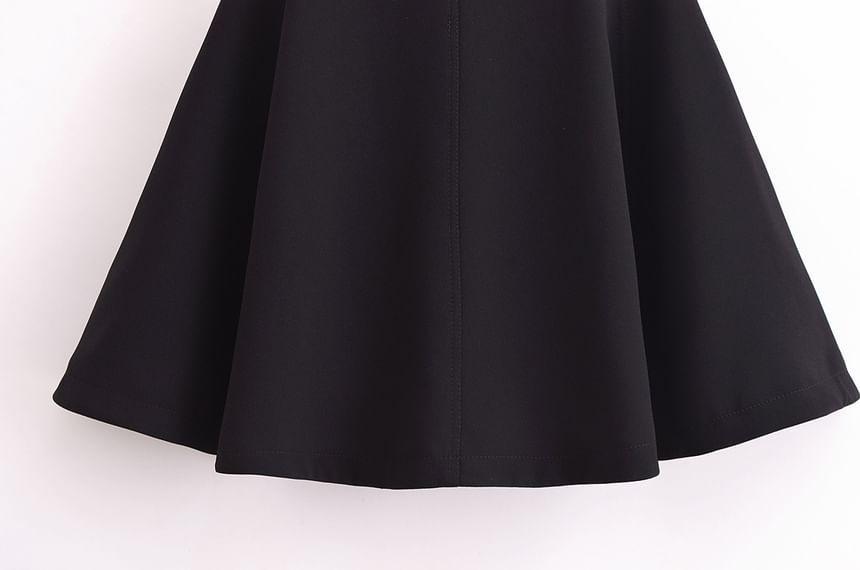 Stand Collar Plain Cape Product Image