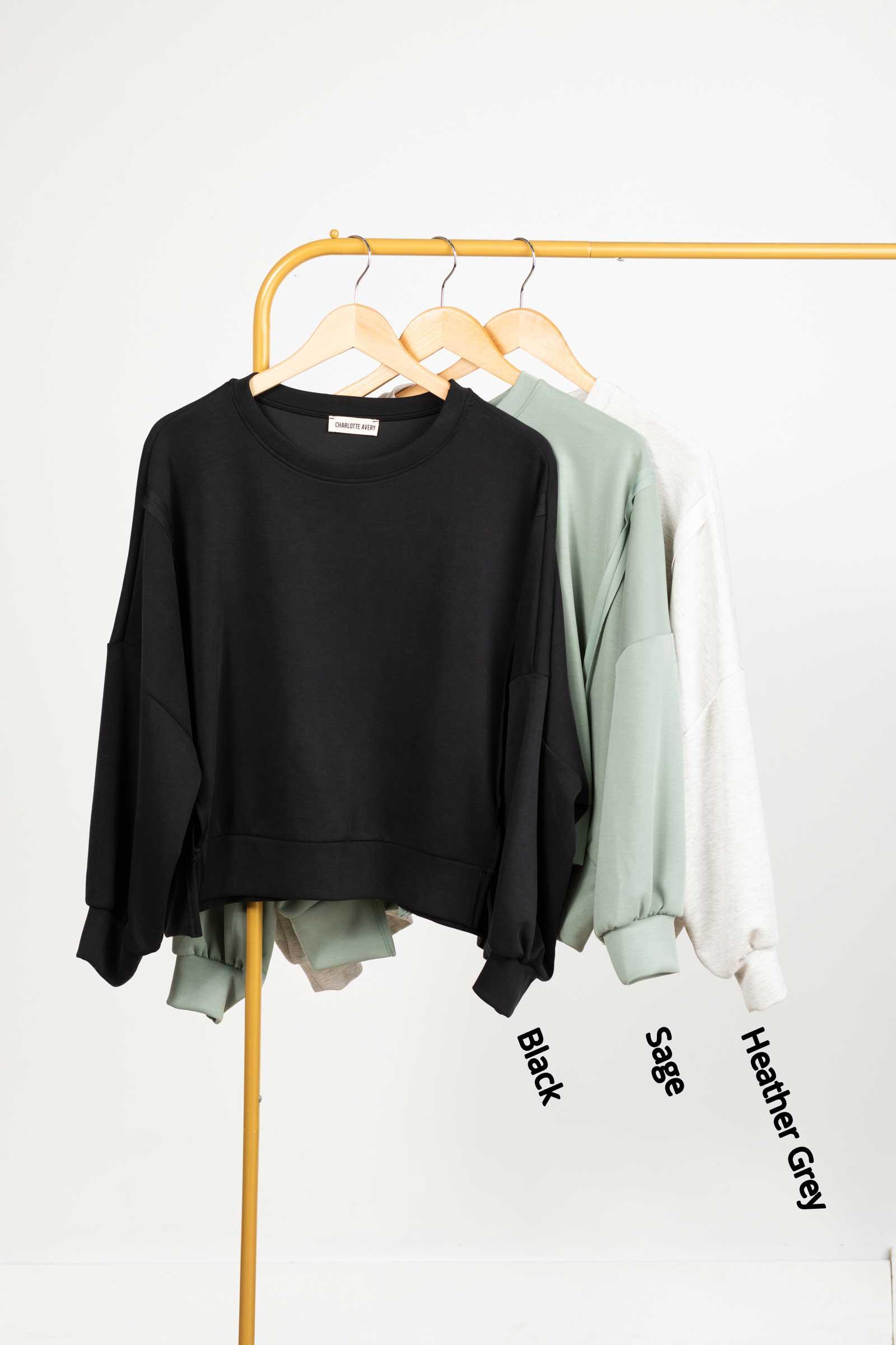 Super Soft Crewnecks With Side Slit Product Image