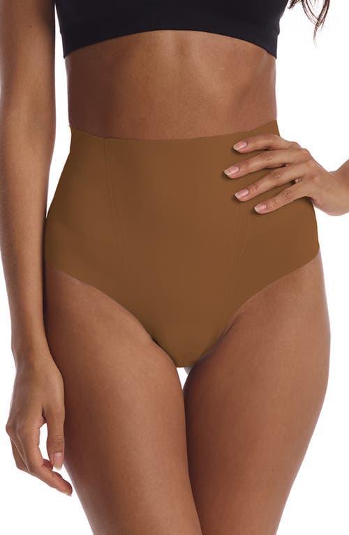 Womens Zone Smoothing High-Waist Thong Product Image