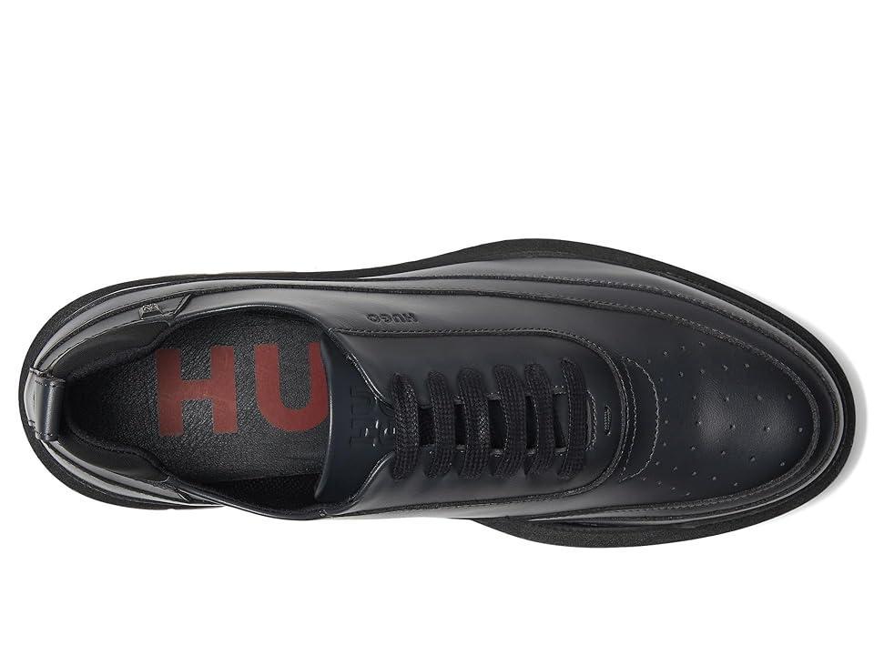 HUGO Denzel Platform Oxford Shoes (Dark Charcoal Grey) Men's Lace Up Wing Tip Shoes Product Image