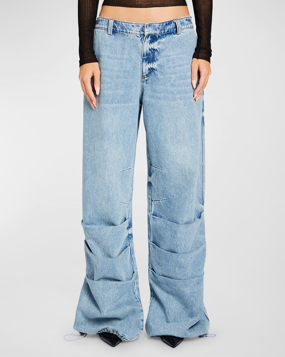 Chelle Low-Rise Baggy Jeans Product Image