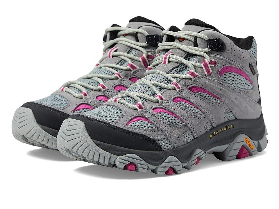 Merrell Moab 3 Mid Waterproof (Monument/Fuchsia) Women's Shoes Product Image