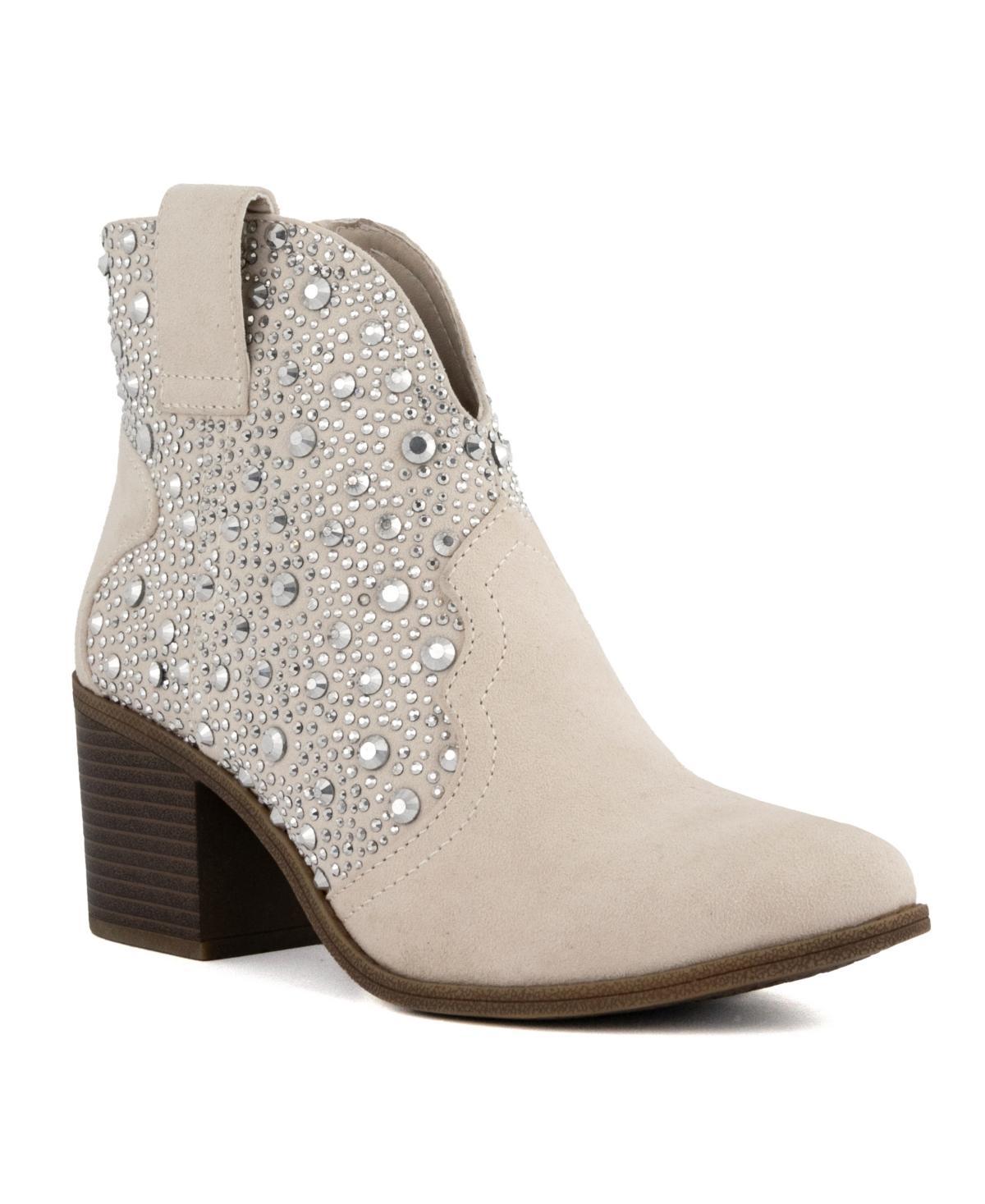 sugar Comet Womens Rhinestone Ankle Boots Product Image