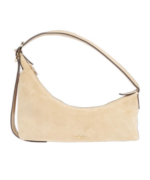 CULT GAIA Lola Logo Lettering Shoulder Bag In Beige Product Image