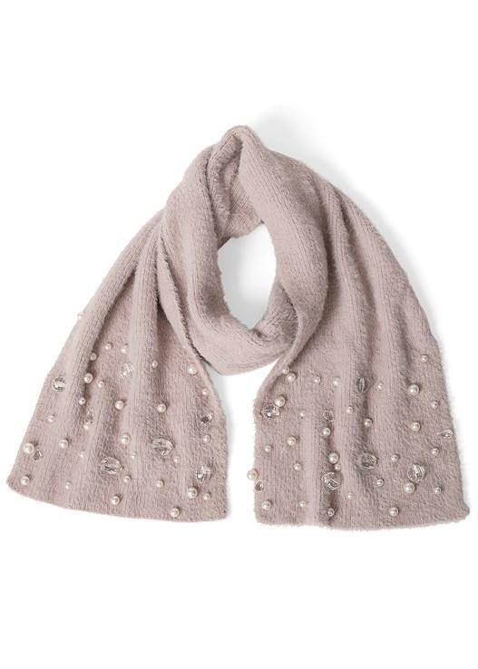 Cozy Pearl-Embellished Scarf product image