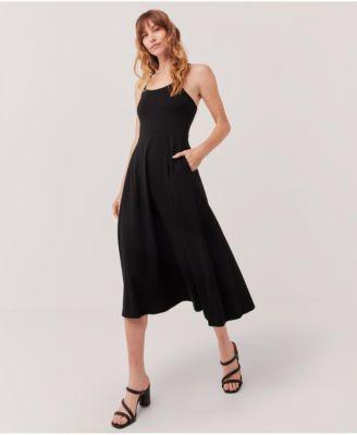 Plus Size Cotton Fit & Flare Midi Dress - Shorty Product Image