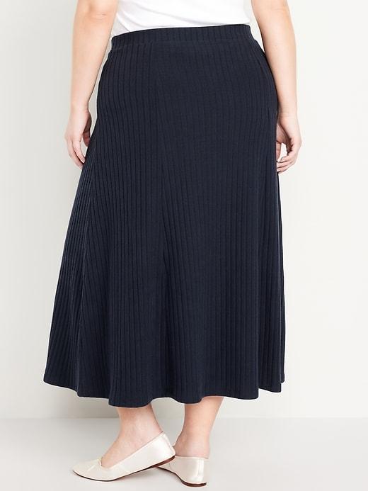 Cozy Ribbed Maxi Skirt Product Image