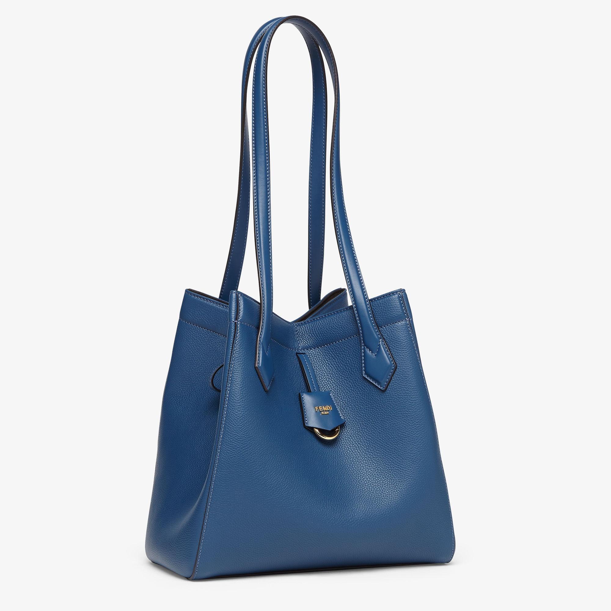 Fendi Origami MediumTransformable blue leather bag Product Image