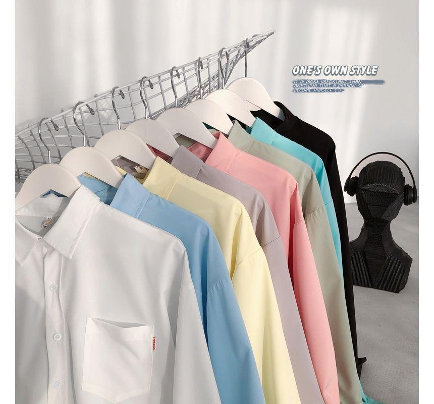 Long-Sleeve Pocketed Shirt Product Image