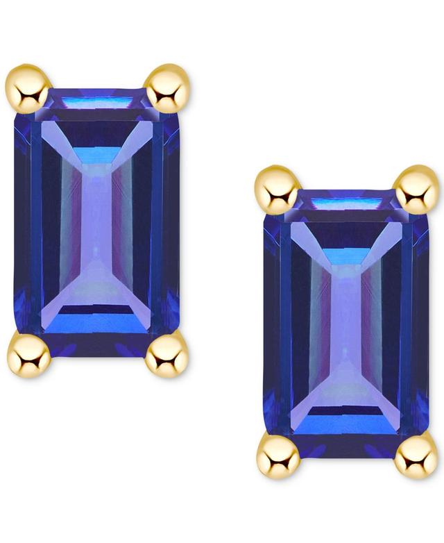 Tanzanite Stud Earrings (1/2 ct. t.w.) in 14k Gold (Also in Emerald, Ruby & Sapphire) Product Image