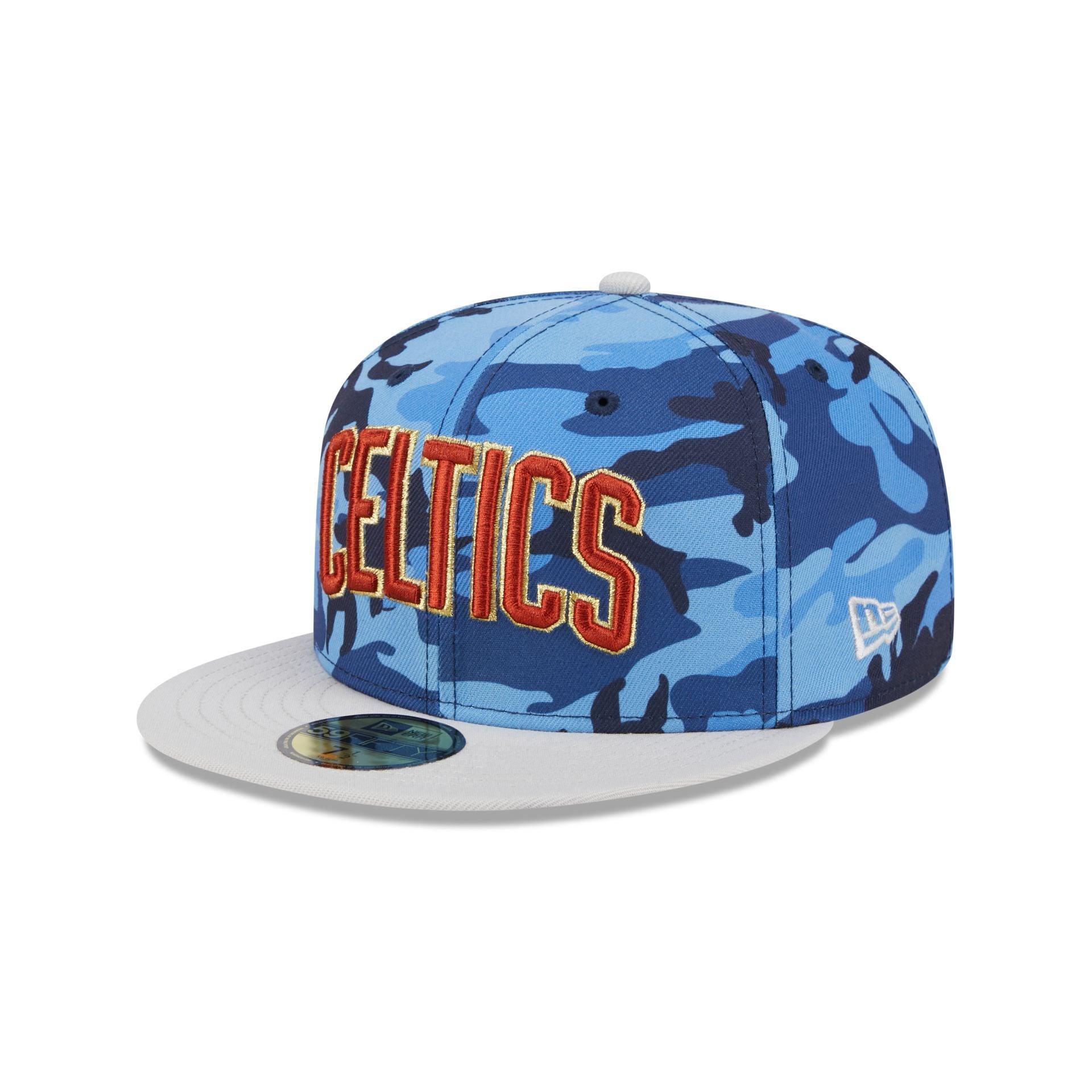 Boston Celtics Blue Camo 59FIFTY Fitted Hat Male Product Image