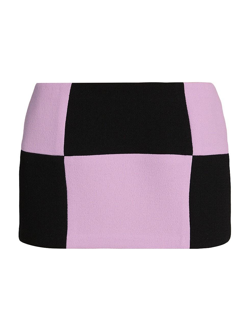 Womens Checkered Miniskirt Product Image