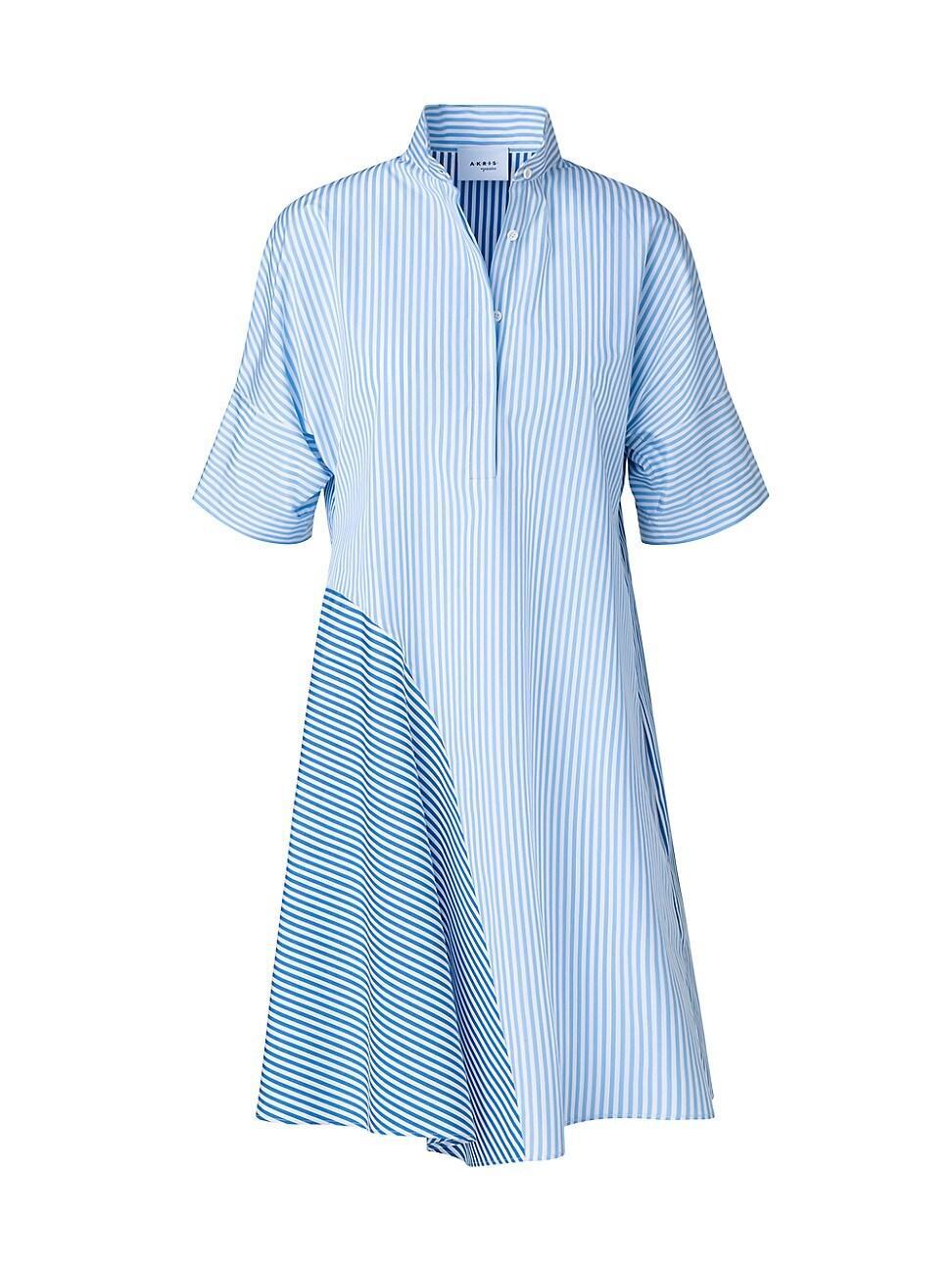 Womens Striped Mini Shirtdress Product Image