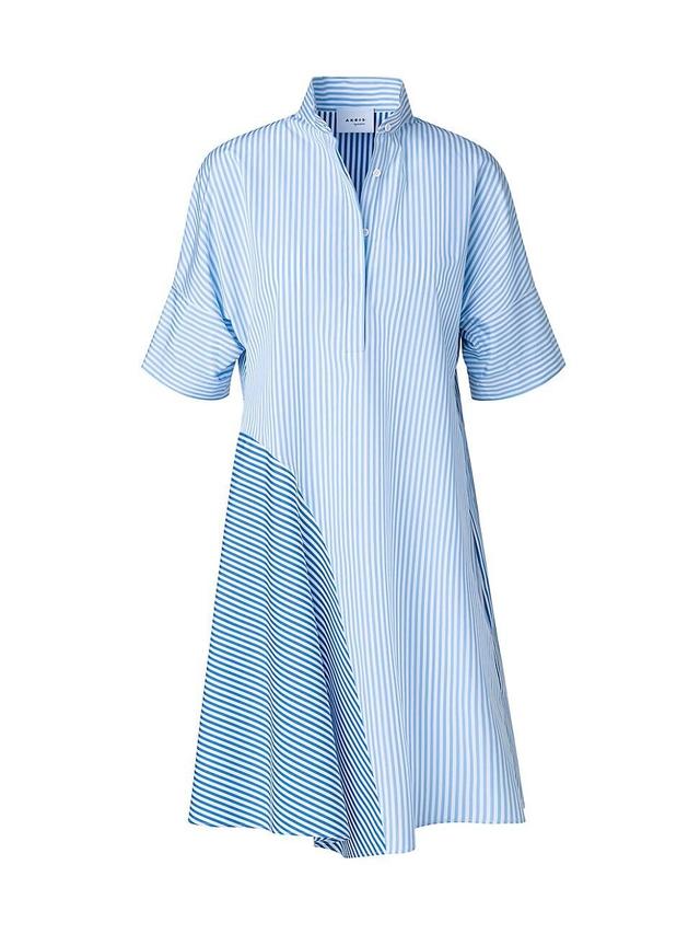 Womens Striped Mini Shirtdress Product Image