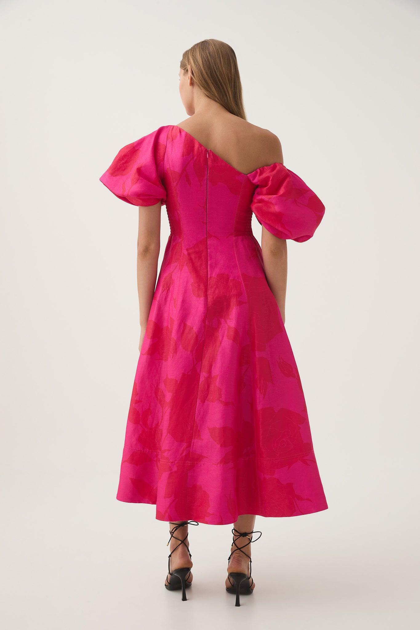 Arista Tulip Sleeve Midi Dress Product Image