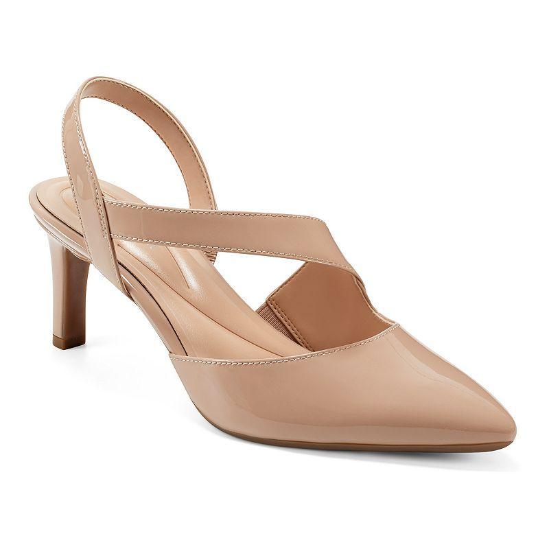 Easy Spirit Recruit Womens Leather Slingback Heels Product Image