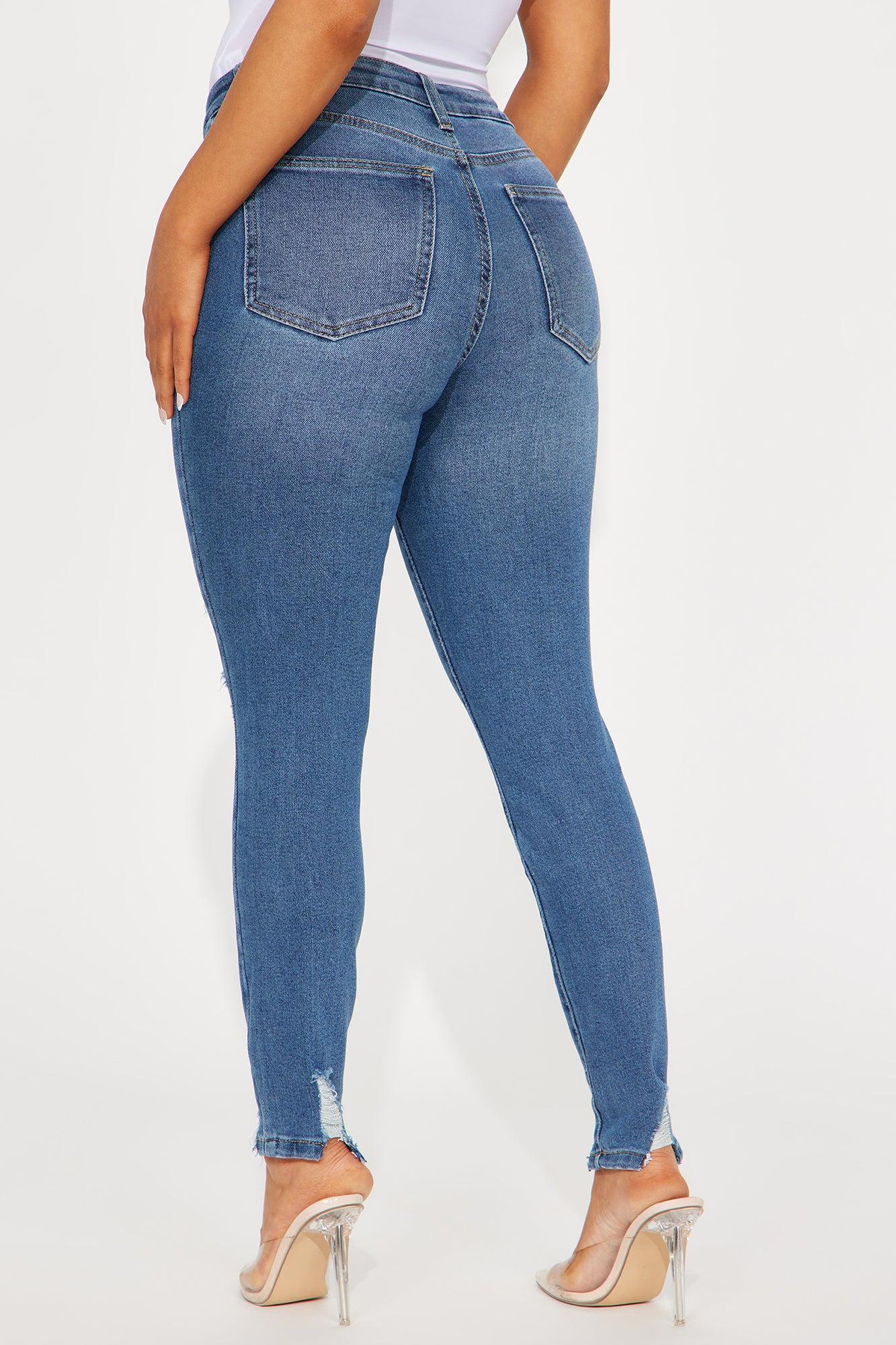 Marleen Mid Rise Stretch Skinny Jeans - Dark Wash Product Image