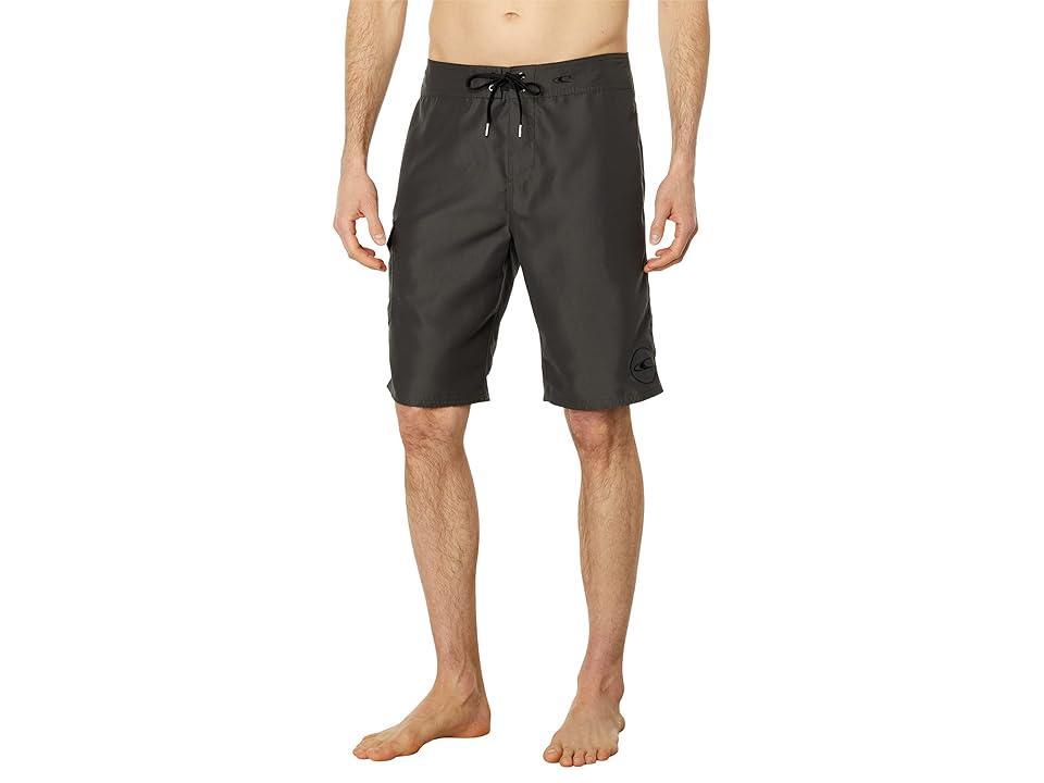 O'Neill Santa Cruz Solid 2.0 Boardshorts (Dark Charcoal/Black) Men's Swimwear Product Image