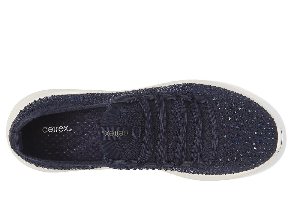 Aetrex Carly Sparkle Knit Rhinestone Embellished Sneakers Product Image