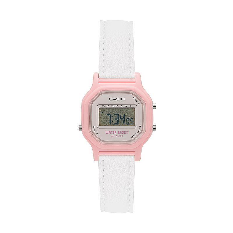 Casio Womens Classic Digital Chronograph Watch, White Product Image