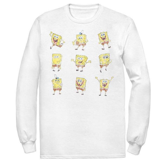 Mens Nickelodeon SpongeBob SquarePants Happy Poses Tee Product Image