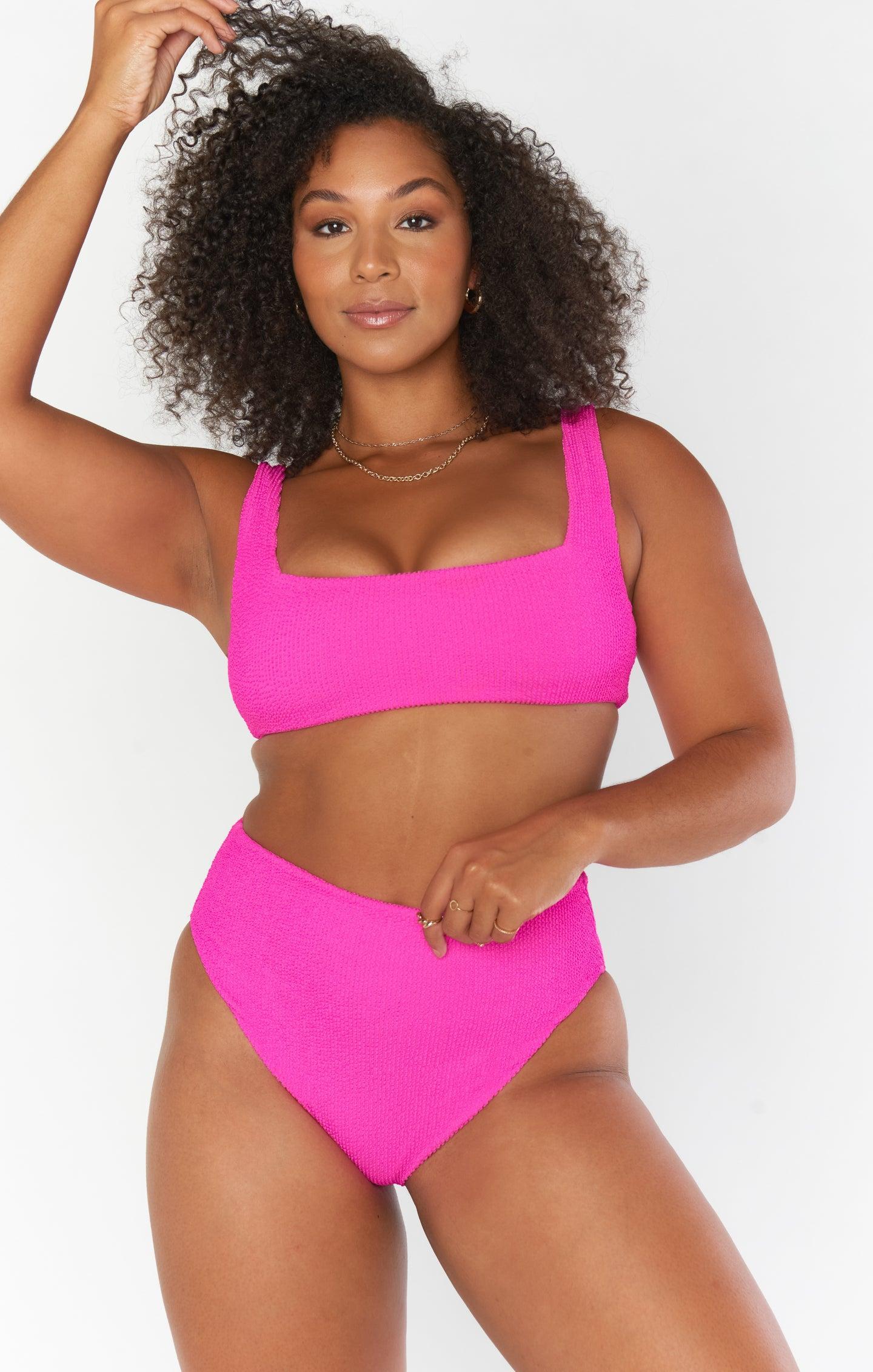 Hot Tub Top ~ Hot Pink Scrunch Product Image