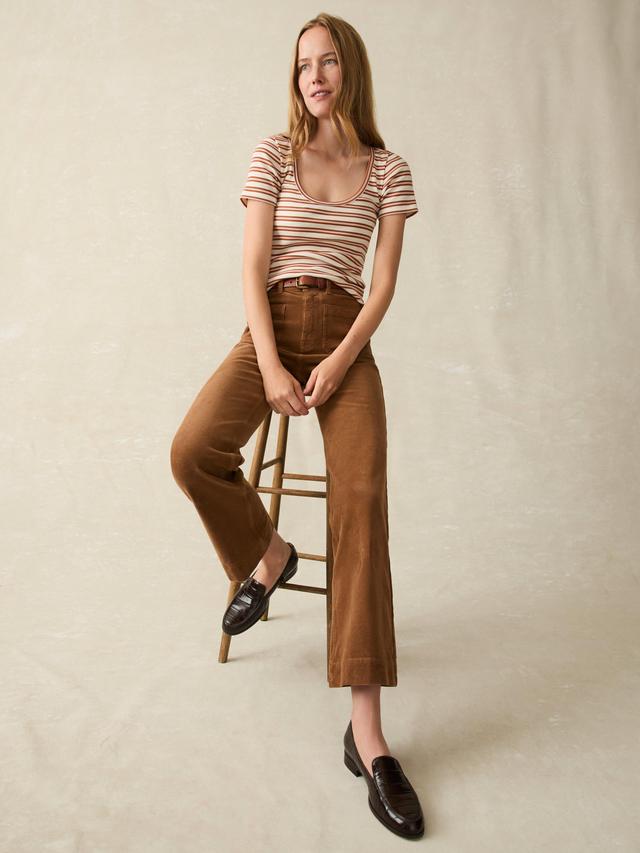 Softstretch Cord Patch Pocket Pant - Cord Brown Female Product Image