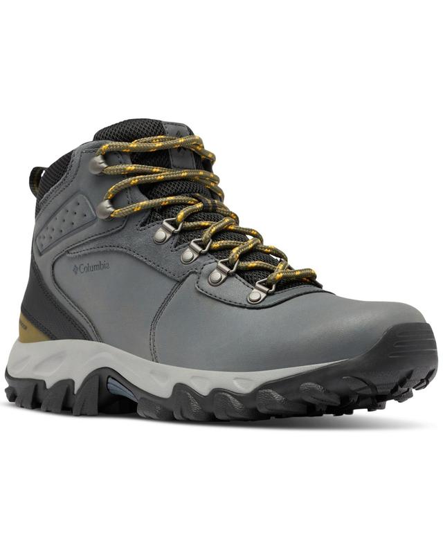 Columbia Newton Ridge Plus II Waterproof Mens Hiking Boots Beige Product Image