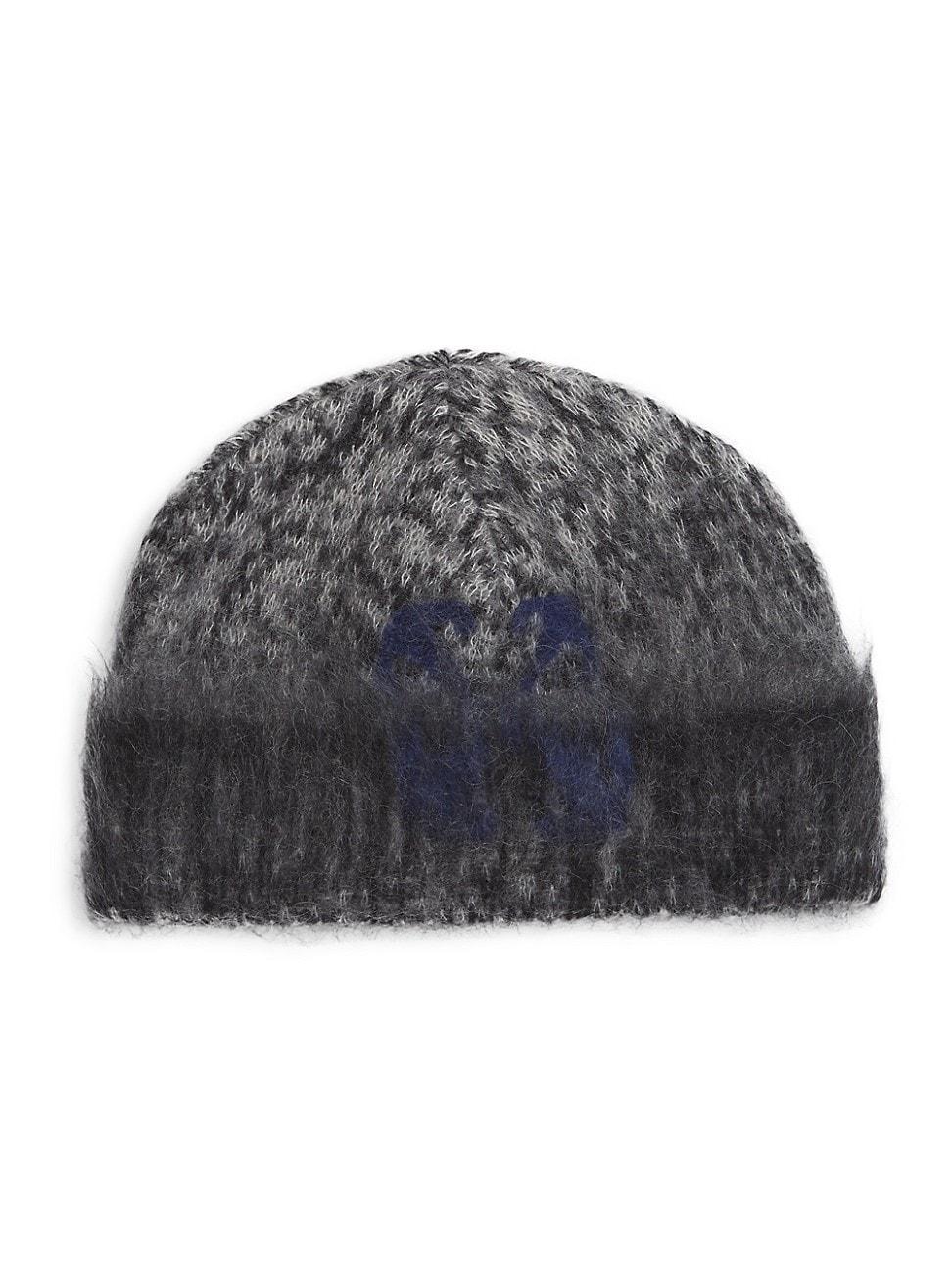 Mens Arrow Fuzzy Mohair-Blend Beanie Product Image