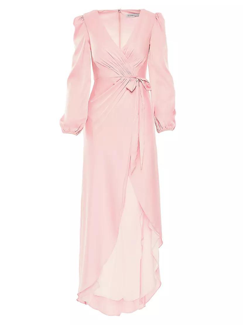 Ieena Satin Wrap Gown Product Image