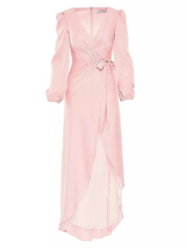 Ieena Satin Wrap Gown Product Image