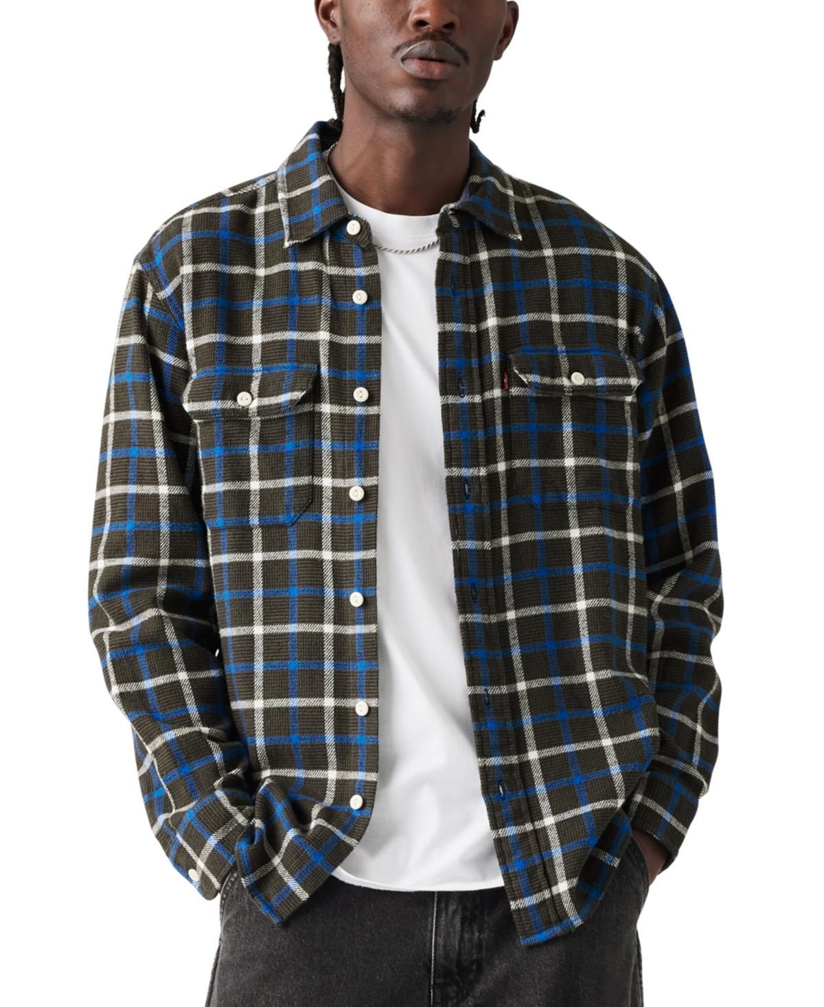 Levis Mens Worker Relaxed-Fit Button-Down Shirt Product Image