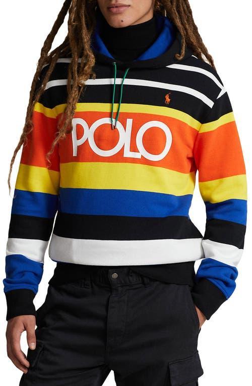 Polo Ralph Lauren Stripe Logo Fleece Graphic Hoodie Product Image