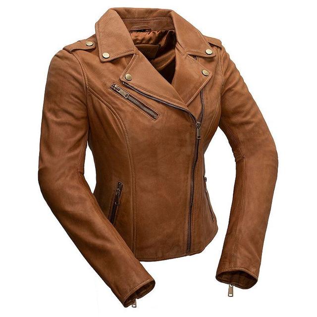 Womens Whet Blu Harper Asymmetrical Leather Jacket Product Image