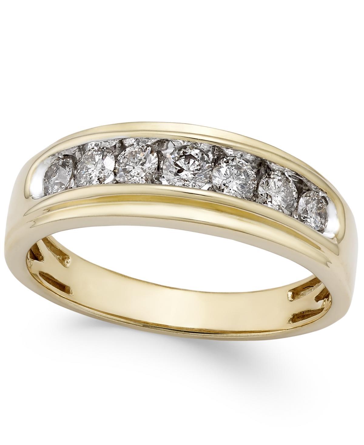 Mens Diamond Band (3/4 ct. t.w.) in 10k Gold Product Image