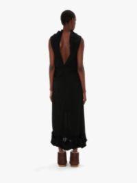 TWISTED DRAPE SHEER DRESS in black | JW Anderson US  Product Image