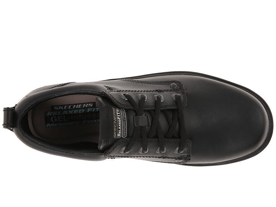 SKECHERS Segment Relaxed Fit Oxford (Black) Men's Shoes Product Image