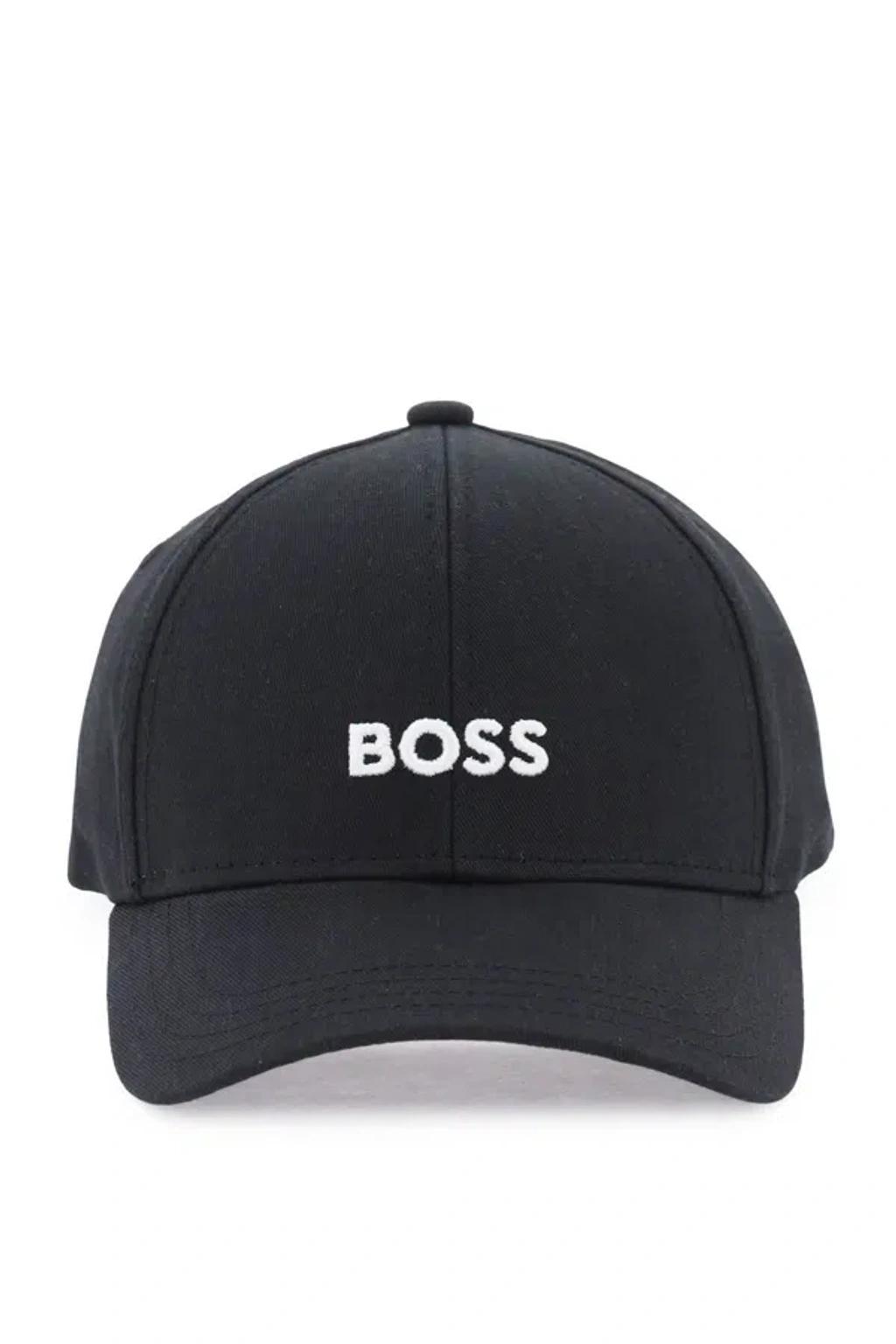 HUGO BOSS Baseball Cap With Embroidered Logo In Black Product Image