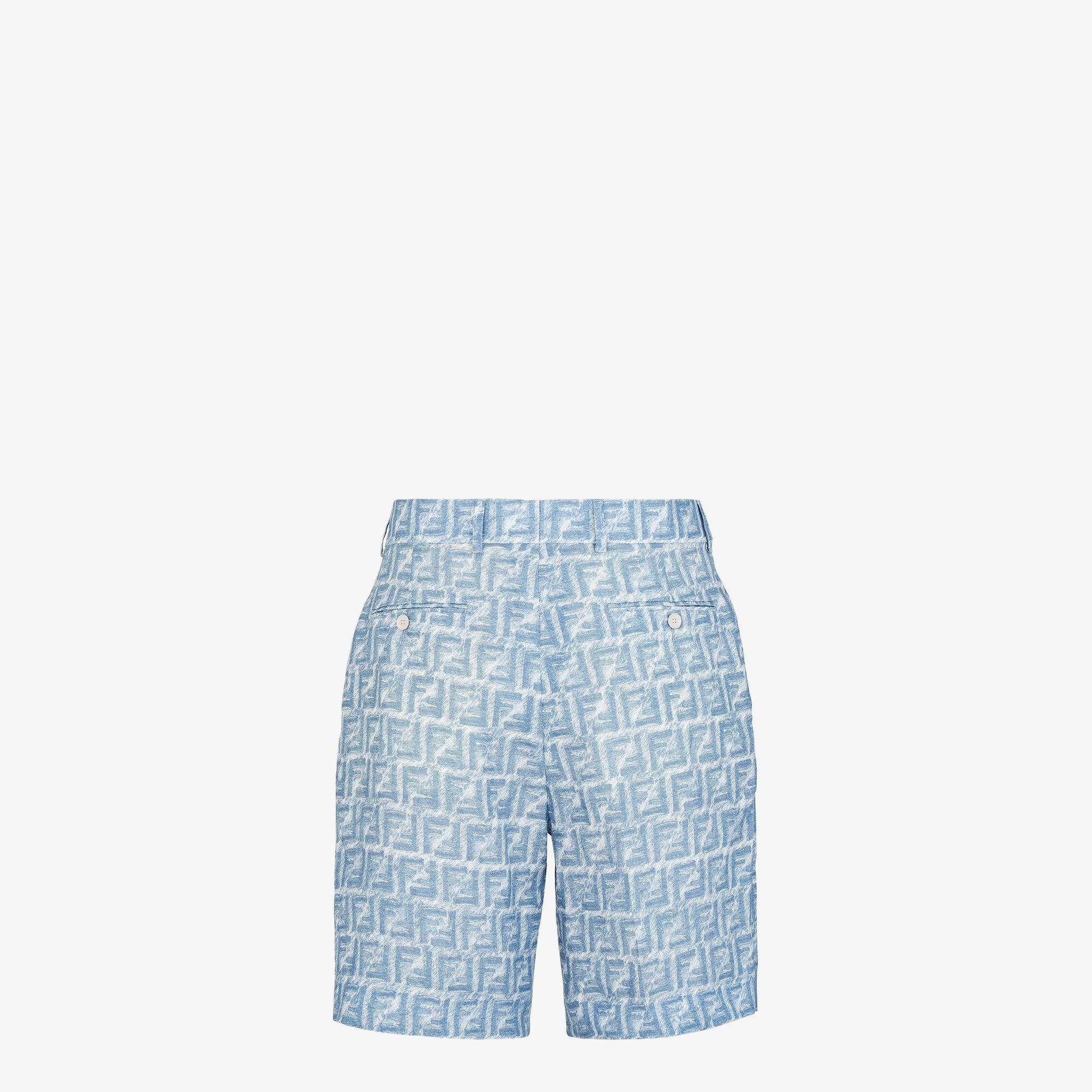 BermudasBlue FF linen shorts Product Image