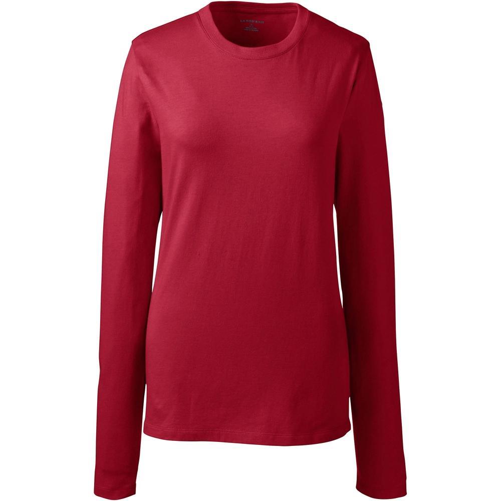 Womens Lands End School Uniform Long Sleeve Essential T-shirt Product Image