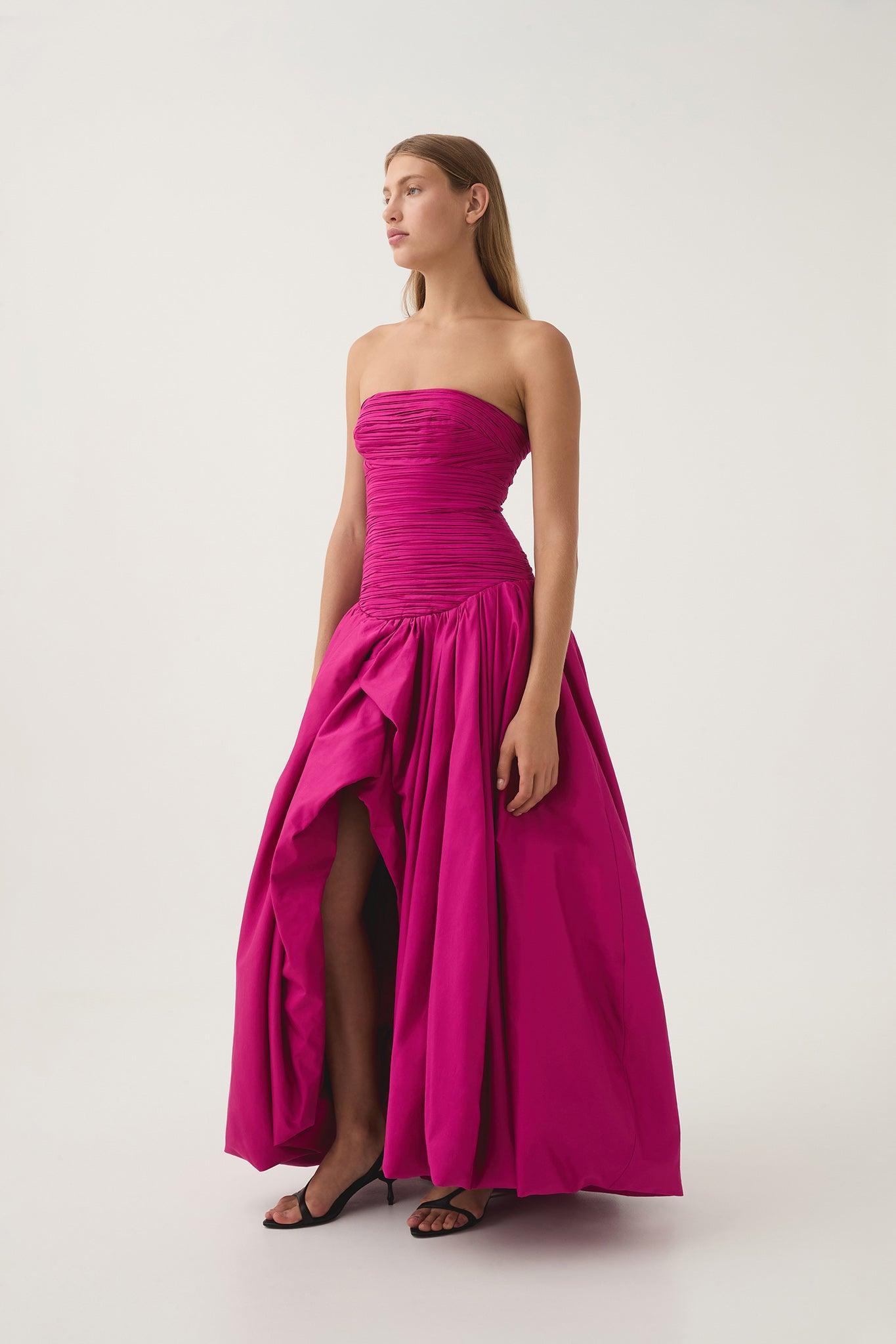 Violette Bubble Hem Maxi Dress Product Image