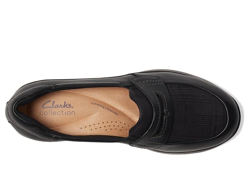 Clarks Ellowyn Penny Leather) Women's Flat Shoes Product Image