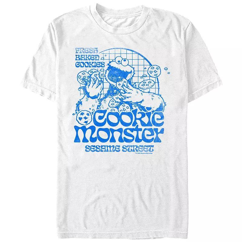 Mens Sesame Street Cookie Monster Fresh Baked Cookies Graphic Tee Product Image