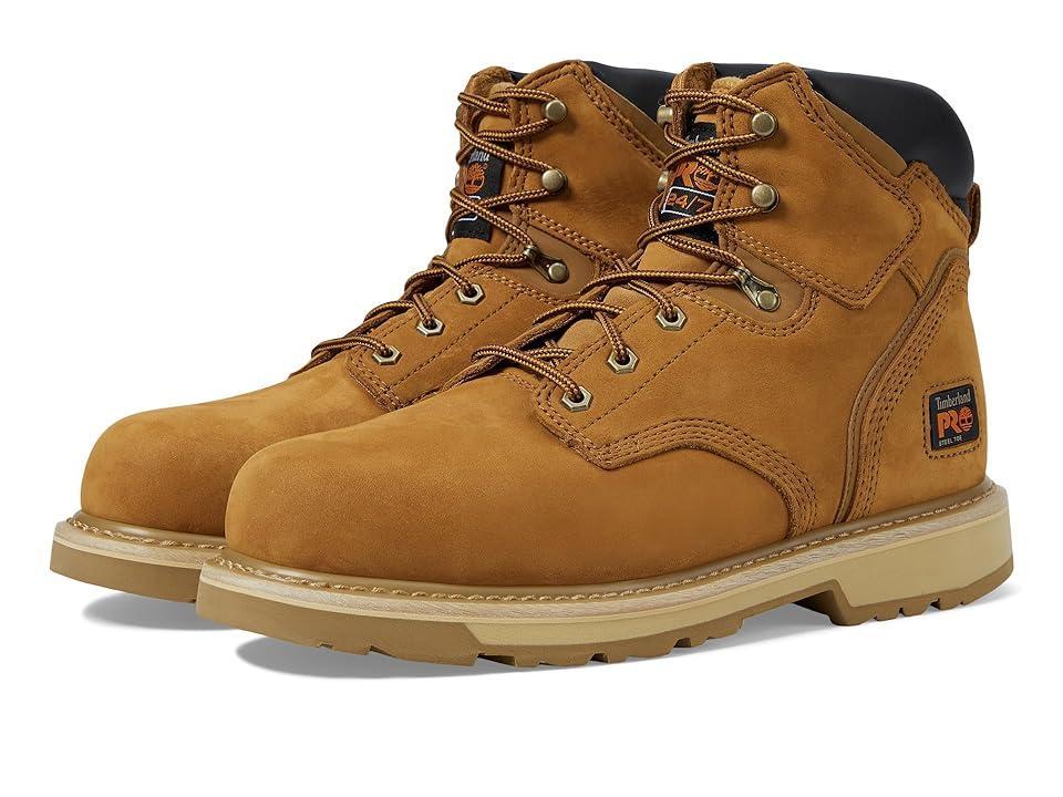 Timberland PRO 6 Pit Boss Steel Toe (Wheat Nubuck Leather) Men's Work Lace-up Boots Product Image