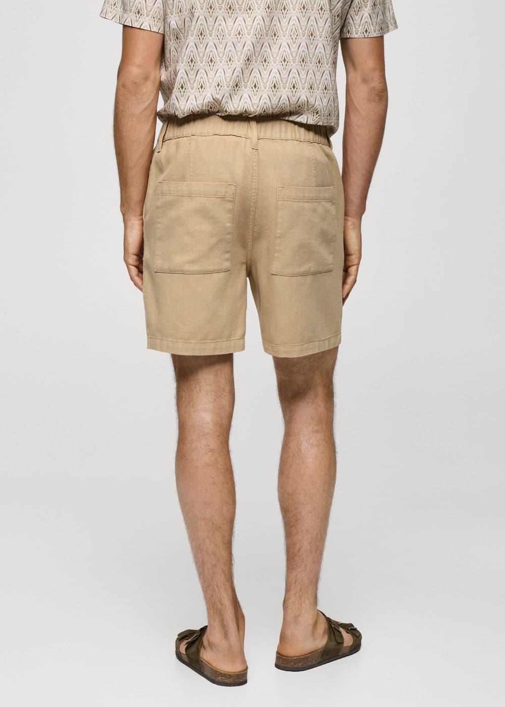 MANGO MAN - Pockets cotton Bermuda shorts ochreMen Product Image