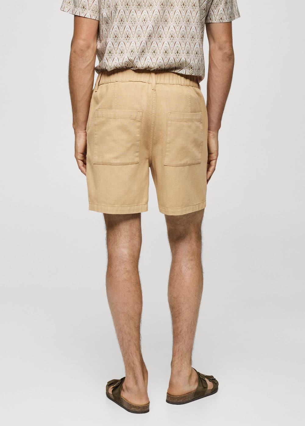 MANGO MAN - Pockets cotton Bermuda shorts ochreMen Product Image