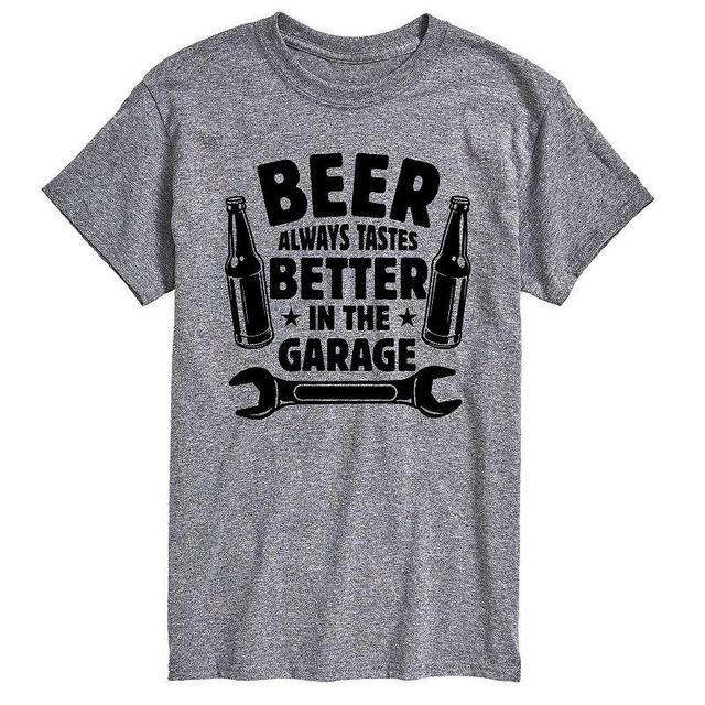 Big & Tall Beer Tastes Better Garage Tee, Mens Product Image