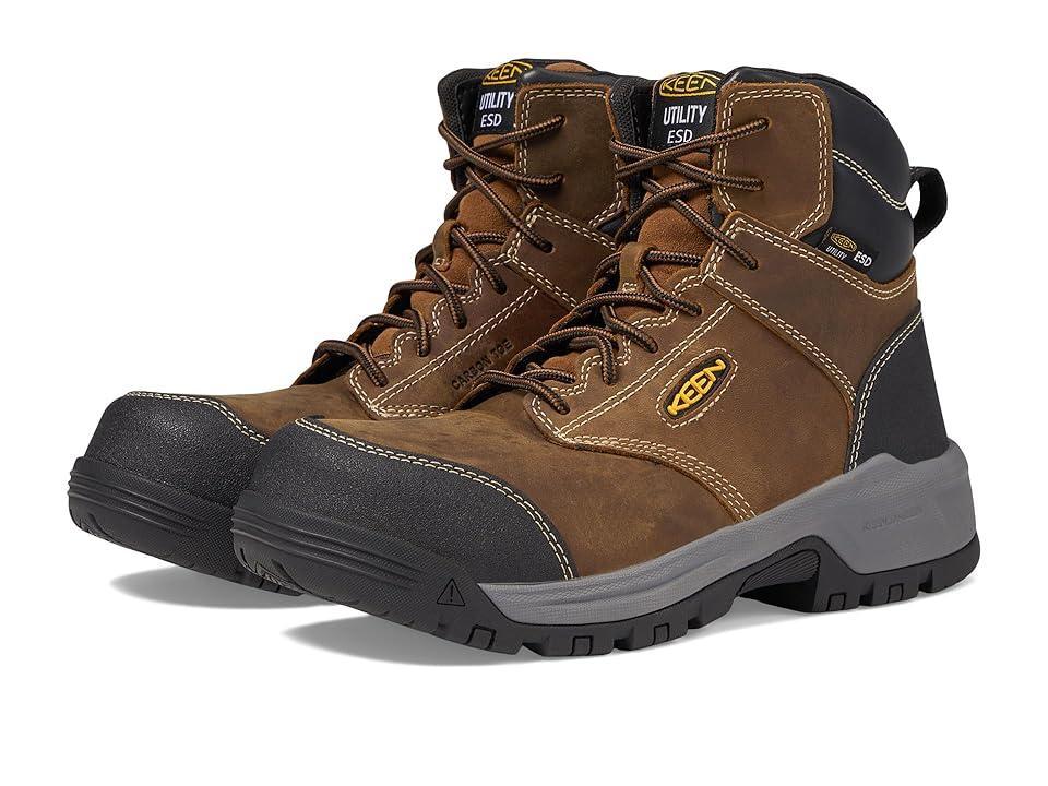 KEEN Utility Evanston 6 Composite Toe ESD (Bison/Black) Women's Work Boots Product Image